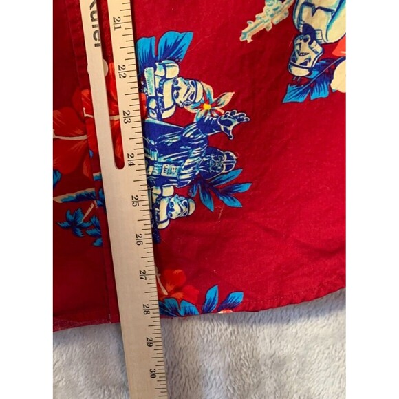 Star Wars Hawaiian Shirt Darth Vader Short Sleeve Button Down Mens Small Aloha - Picture 14 of 14